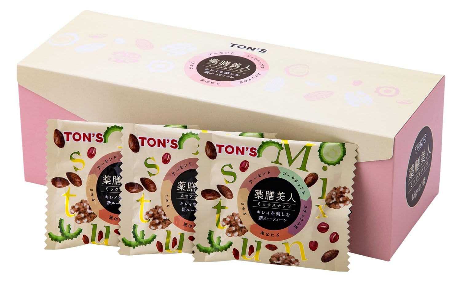 Amazon.co.jp: 東洋ナッツ食品 薬膳美人ミックスナッツ 5種 小分け