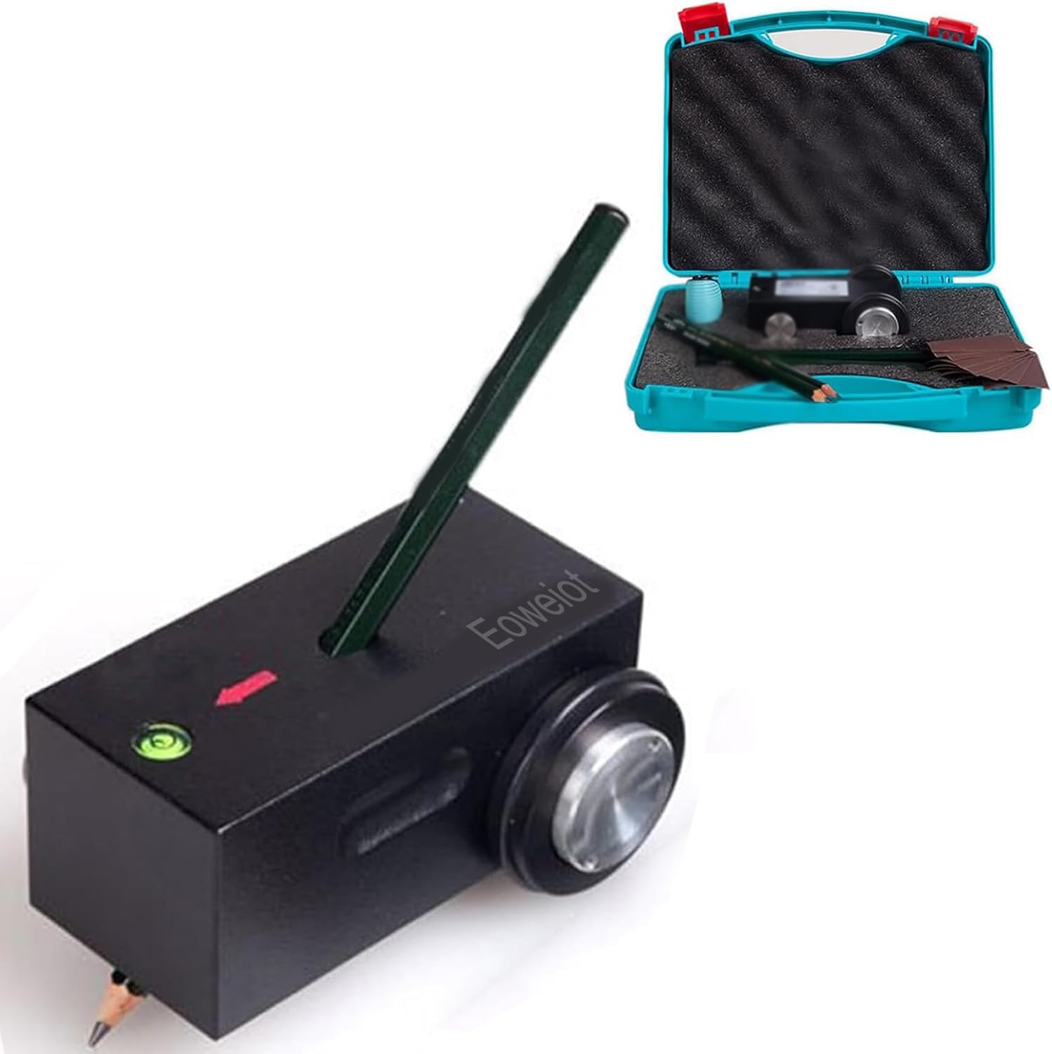 Eoweiot Hand Pencil Hardness Tester, Portable Pencil Indentation Hardness Tester With Horizontal Bubble Design,Scratch Resistance Test (1000G)