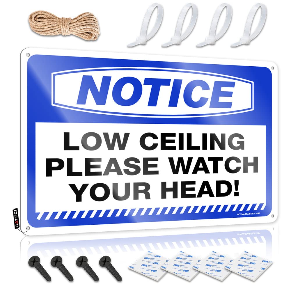 Mwfkkaddb One Color Bar Sign Metal Notice Low Ceiling Please Watch Your Head! Tin Sign Funny Kitchen Signs Funny Door Signs(30X40cm)