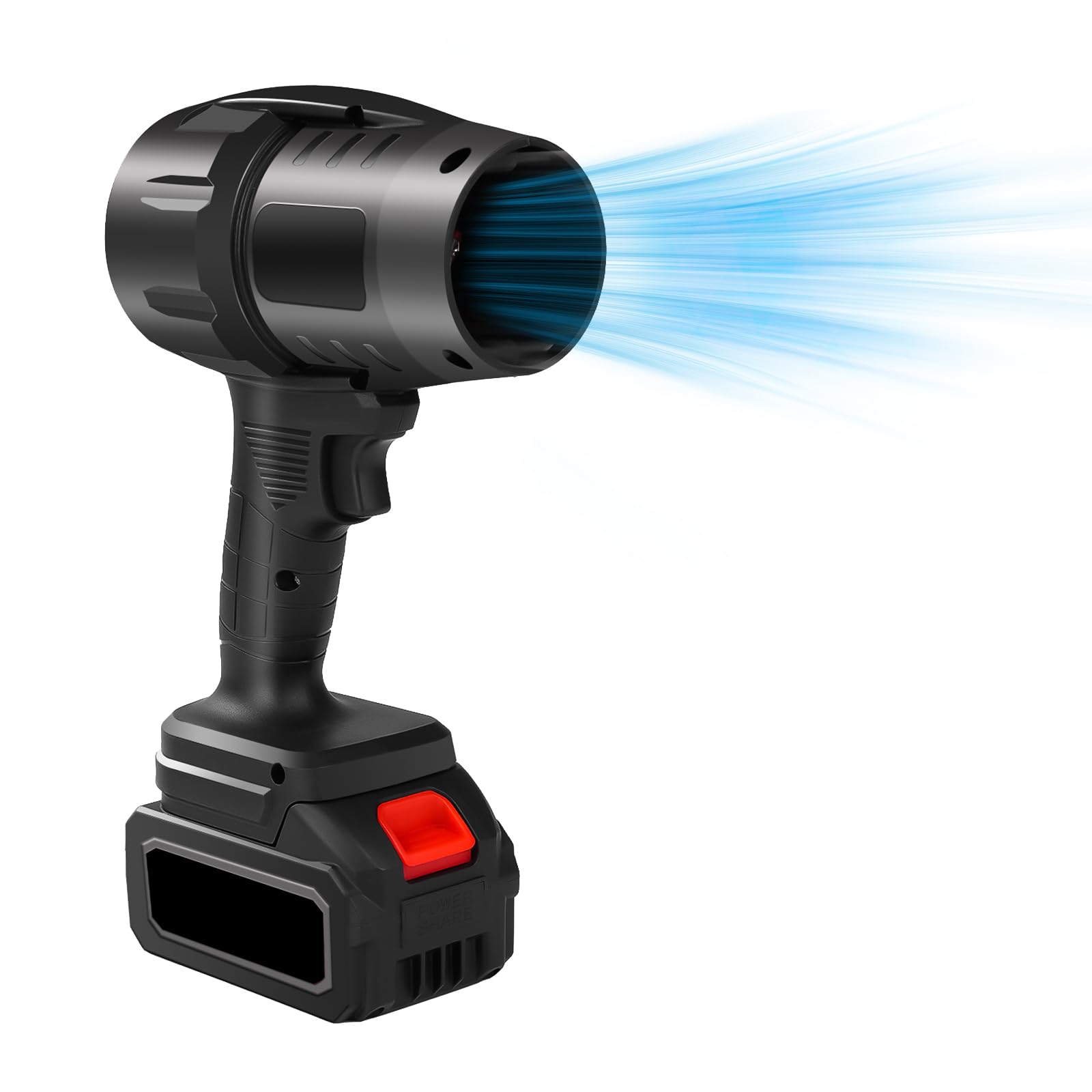 Turbo Fan Portatile 28000 Giri/min – 13000 MAh, Velocità Regolabile, 1000 W, Per Auto, PC, Divano E Esterno