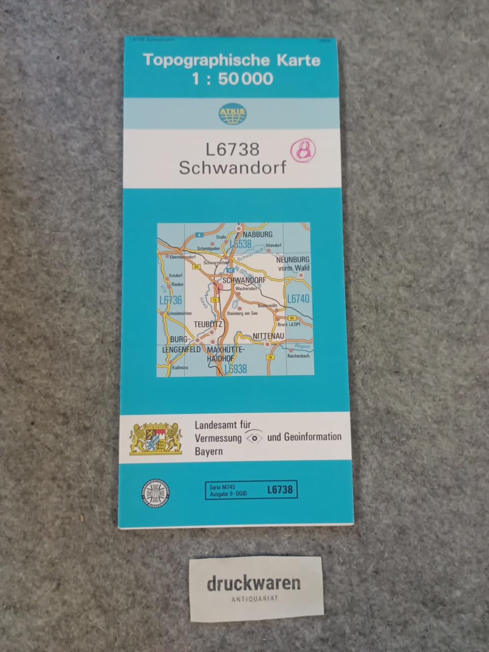 TK50 L6738 Schwandorf: Topographische Karte 1:50000 (TK50 Topographische Karte 1:50000 Bayern)
