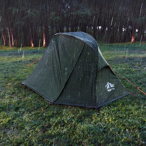 Night Cat Cot Tent Combo: Carpa elevada para 1 persona impermeable con vestíbulo para camping miniatura 6
