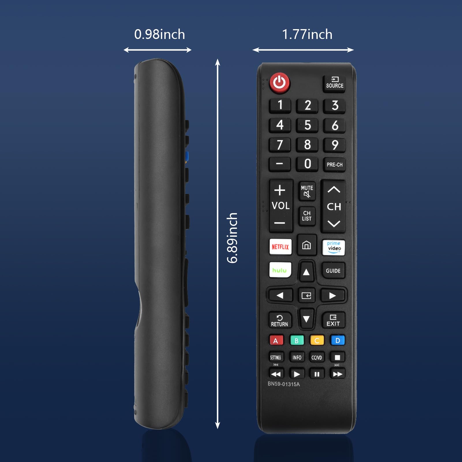 Telecomando di ricambio per tutti i televisori Samsung, telecomando universale per TV FlyCoco LCD, LED, 3D, HDTV, serie Smart TV