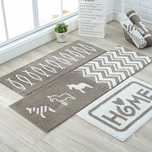 Preisvergleich Produktbild Allesin Badematte Badezimmer teppich kuscheliger Hochflor rutschfester badematten