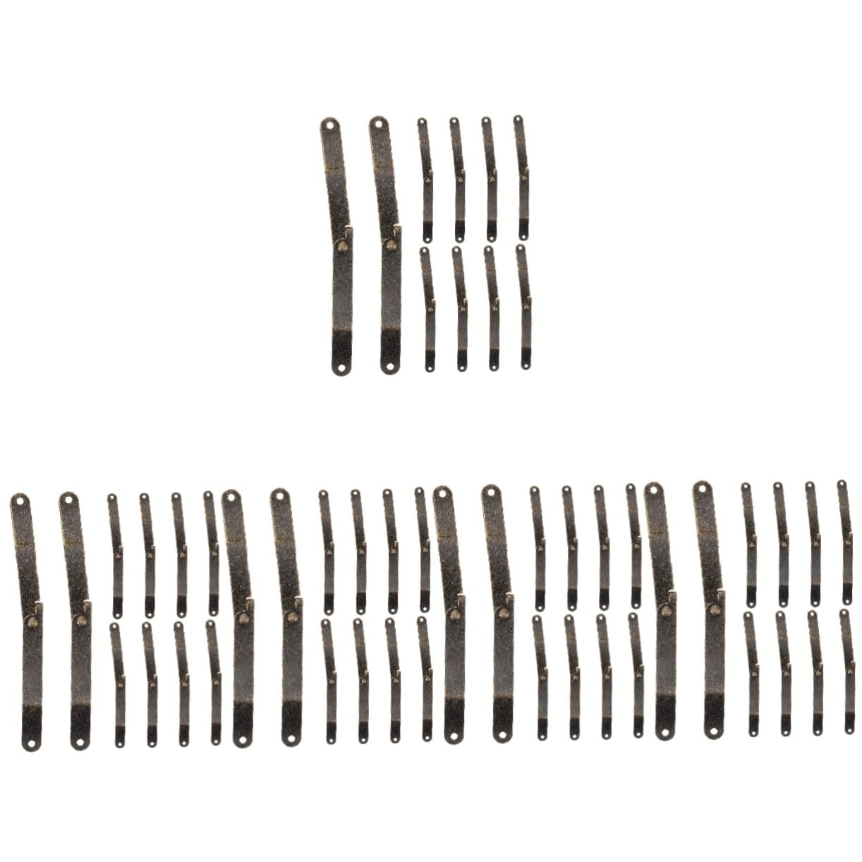 SHINEOFI 5 Set Cerniere Metalliche Antiche Per Scatole Cerniere Piccole Per Scatole Da Facili Da Usare E Resistenti All Usura 10 Pezzi*5