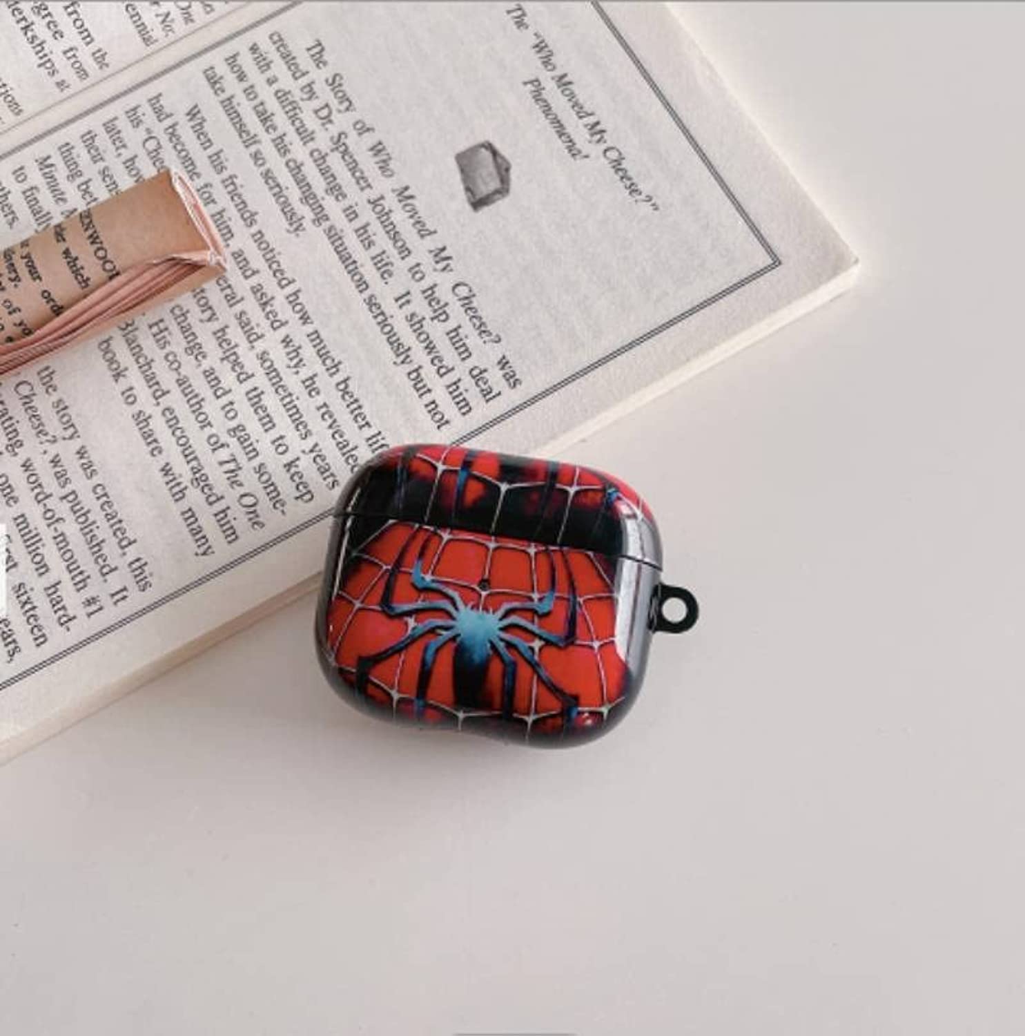 El Vetrina AirPods Pro case with hanger Protective Plastic Cover Compatible with AirPods Pro (Spider)