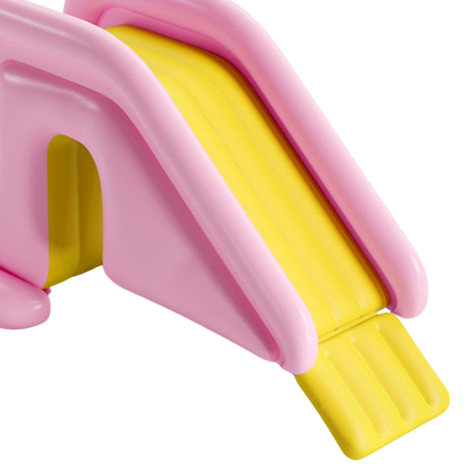 Scivolo Acquatico Gonfiabile per Bambini Scivolo da Gioco Resistente con Base Versatile Adatto per Interni Esterni E Feste, Rosa