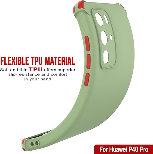 Miniatura 31 de Punkcase Diseñada para Huawei P40 Pro [Serie Sunshine] funda protectora y ligera de TPU con esquinas de absorción de golpes compatible con Huawei