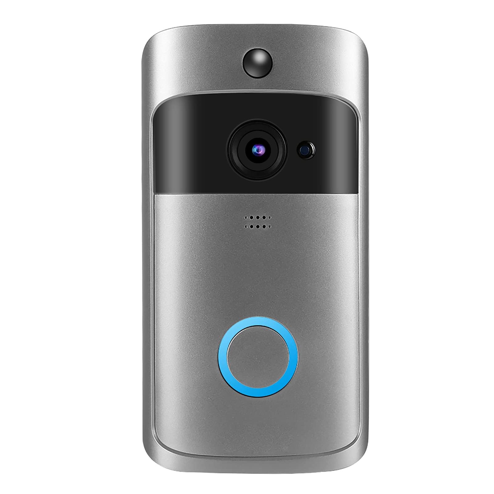 Ejoyous Videocitofono Campanello Videocamera Wireless, Smart Wifi Videocitofono Campanello A Infrarossi Wireless di Accesso Citofono Telecamera Porta, Telecomando per Cellulare