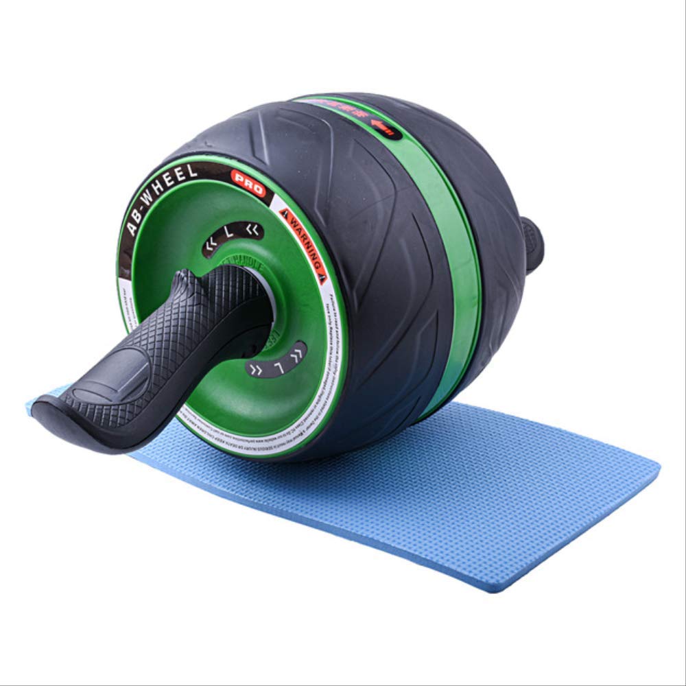 BAJIE Ruota addominale Fitness Pro Roller Wheel Per Allenamenti Nucleo Muscolo Addominale Trainer Casa Palestra Esercizio Body Building Attrezzature Taglia Unica Verde