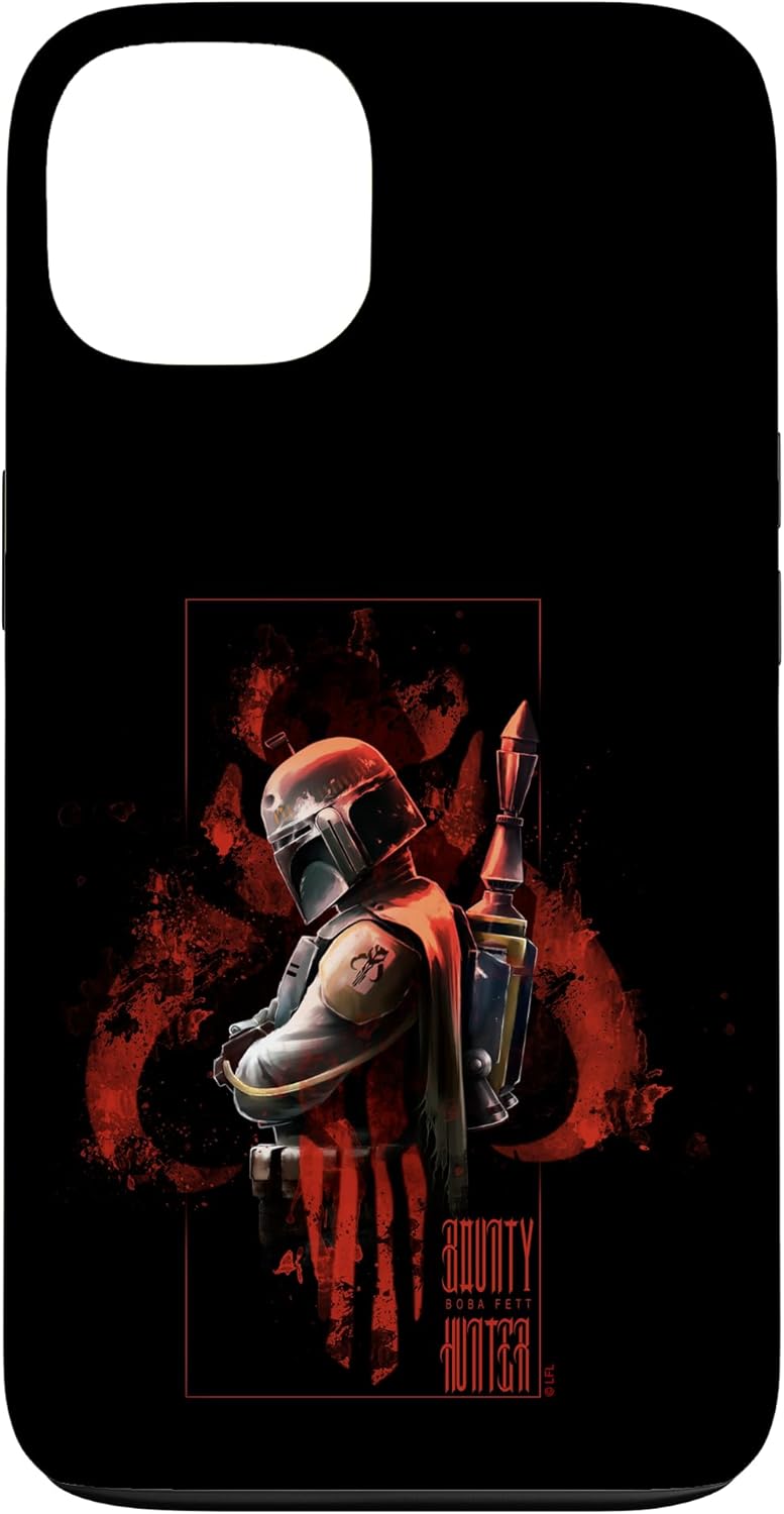 iPhone 15 Star Wars Boba Fett Bounty Hunter Red Hue Case