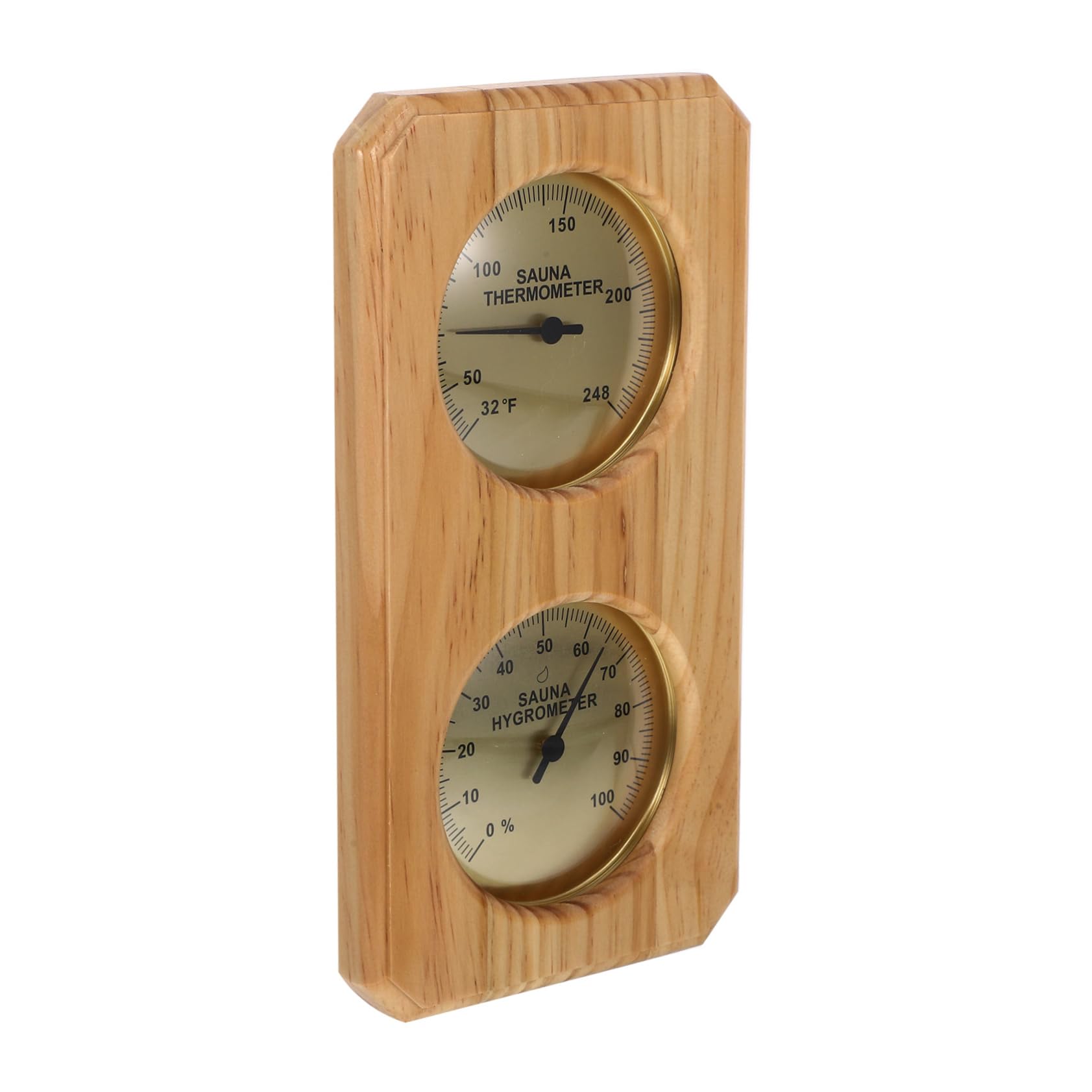 BEBEMOKO Room Sauna Hygrothermograph Temperature Humidity Measurer Wall-Mounted for Use Accurate Readings for Sauna Garden Nursery and More