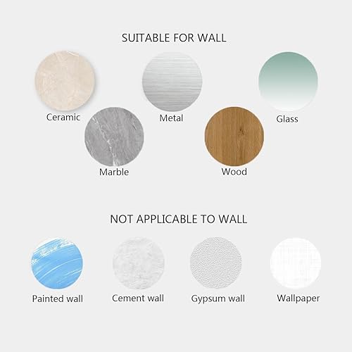 Miniatura 2 de Paquete de 6 ganchos adhesivos para toallas, ganchos de pared adhesivos para baño, abrigos, batas, cocina, ganchos autoadhesivos de acero