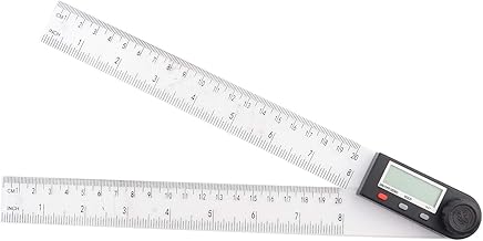 Transferidor digital, localizador de régua de ângulo digital, medidor digital goniômetro de plástico ZX PD290, com botão de bloqueio, ferramenta de medição de 360 graus