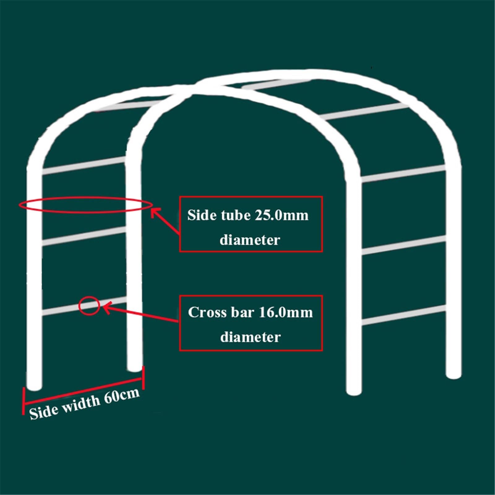 Robusto arco da giardino 180 cm 200 cm 220 cm resistente alle intemperie arco per rose per piante rampicanti decorazione esterna pergolato matrimonio elegante traliccio per decorazione da giardino