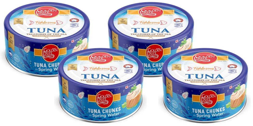 Golden Prize Canned Tuna Chunks in Spring Water, 185g(Pack of 4) (B09CM8NJGL) Amazon Price History, Amazon Price Tracker