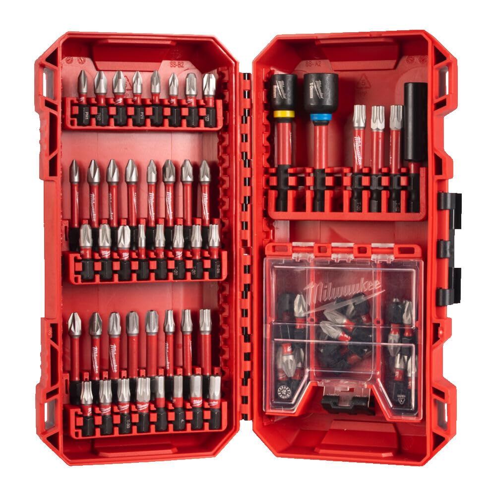 SHOCKWAVE Impact Duty Bit - 70 Piece Set - Hardened WEAR GUARD TIP - MILWAUKEE