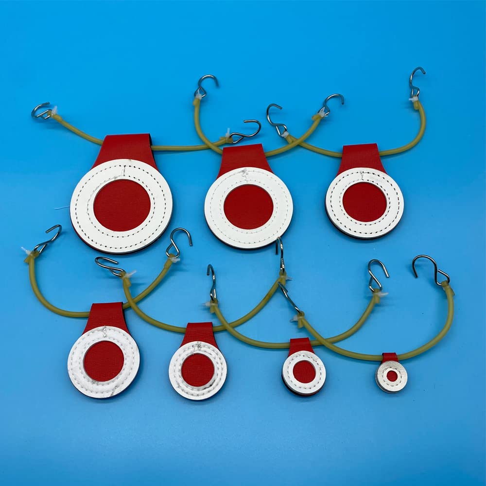 Target House Thicken Four Layers Microfiber 7 pcs Sets Diameter 2cm,3cm,4cm,5cm,6cm,7cm,8cm Good for Slingshot Shooting Practice