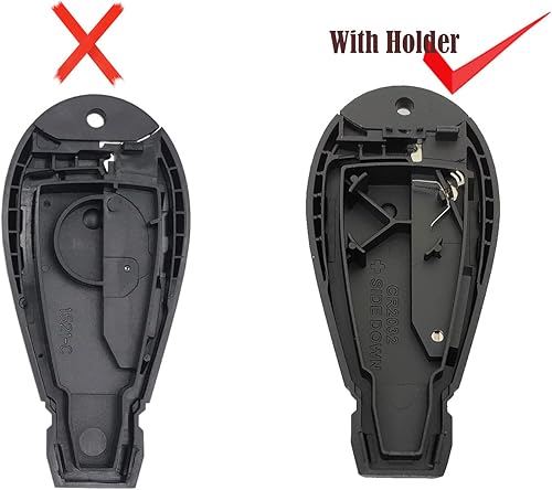 Miniatura 5 de Horande Funda de repuesto para llavero Dodge Ram 1500 2500 3500 Durango Grand Caravan Journey Jeep Grand Cherokee Chrysler Town Country sin llave