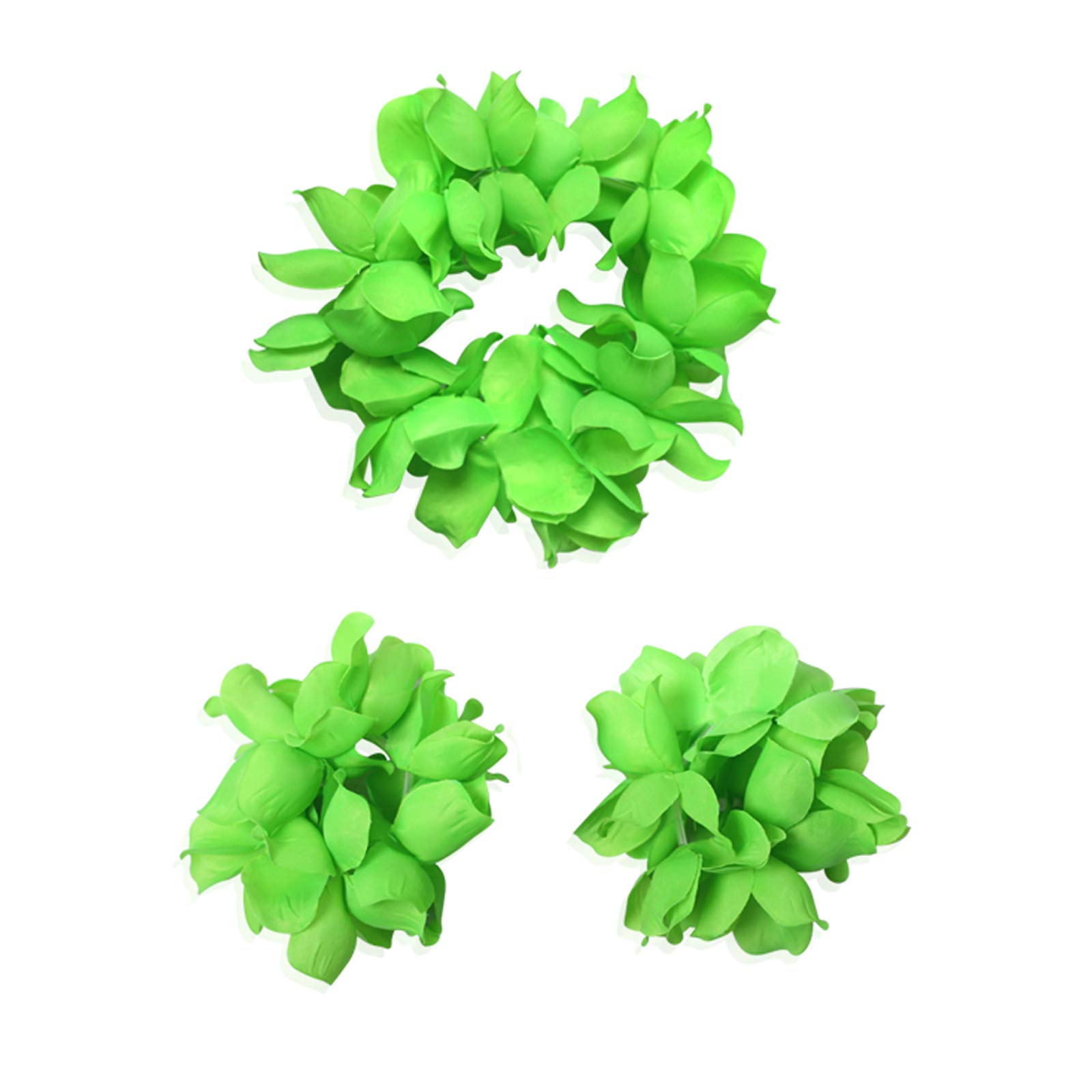 4 braccialetti hawaiani Leis Luau tropicali con corona di fiori e corone per occhiali, da donna, collane floreali, bracciali, occhiali da sole, copricapo per vacanze estive, spiaggia, piscina, feste,