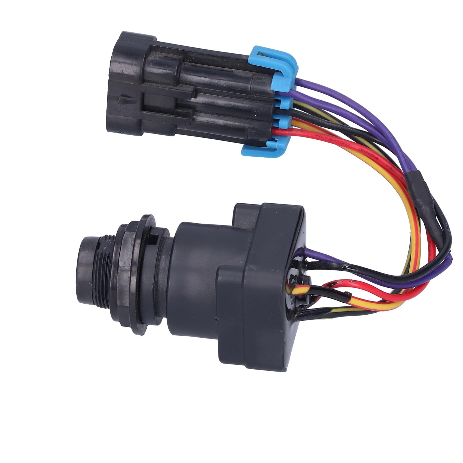 Aramox Kit de Llave de Interruptor de Encendido Mercruiser, Interruptor de Arranque de Encendido de 4 Posiciones de Plástico 893353A03 con Conector de 6 Pines, Recorte de 7 8 Pulgadas para Barcos