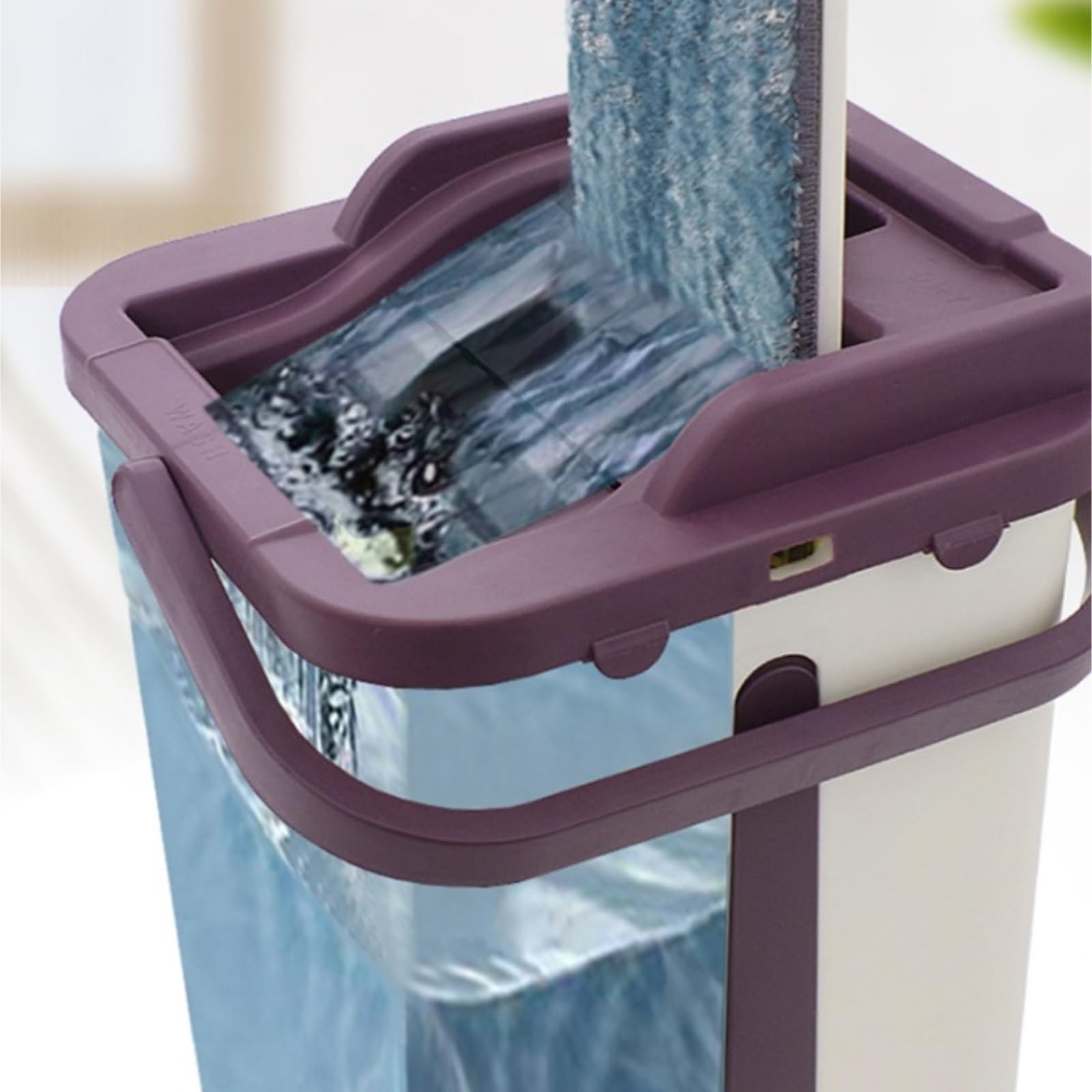 Mopas de Limpieza Suelos Cocina Cubo De Fregona Plana Acero Inoxidable para Secar Trapeador Que No Se Lava A Mano Rotatorio Automático Humidificador Fregonas De Limpiezas