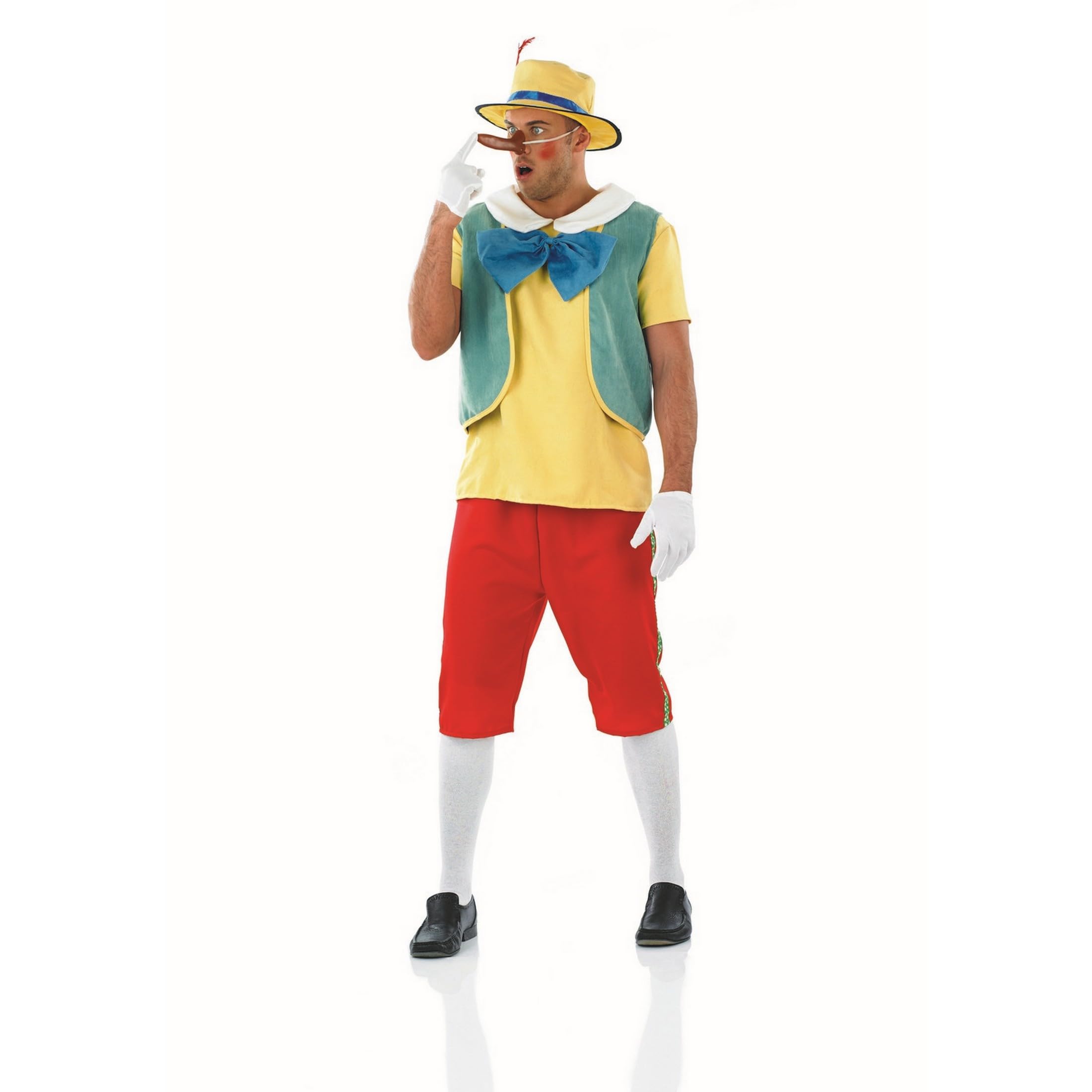 Fun Shack Disfraz Pinocho Hombre, Disfraz Muñeco Halloween Adulto