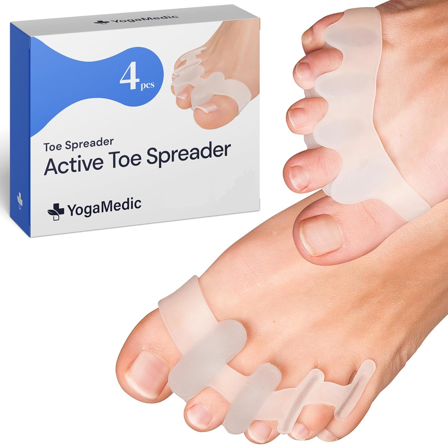 Silicone Toe Separators - Bunion & Hammer Toe Relief -1