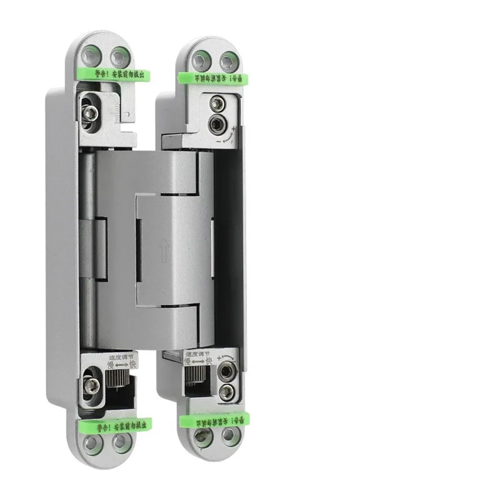 Kdhcvkz Silver 1Pcs Hydraulic Concealed Door Hinges Invisible Hinge(Silver)