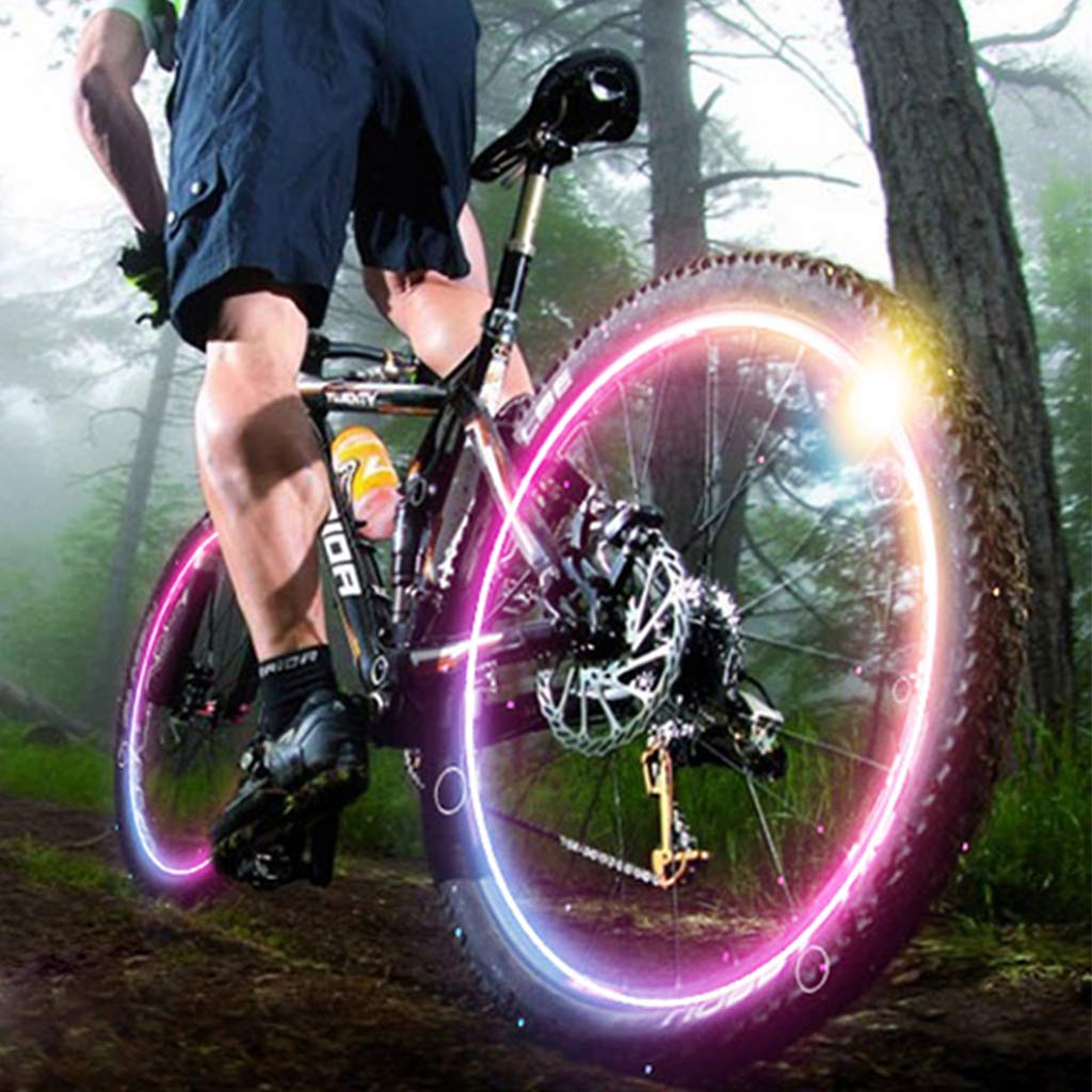 Par Tapones Valvula Pivotes Con Luz Llanta Auto Bici Moto - Foto 5