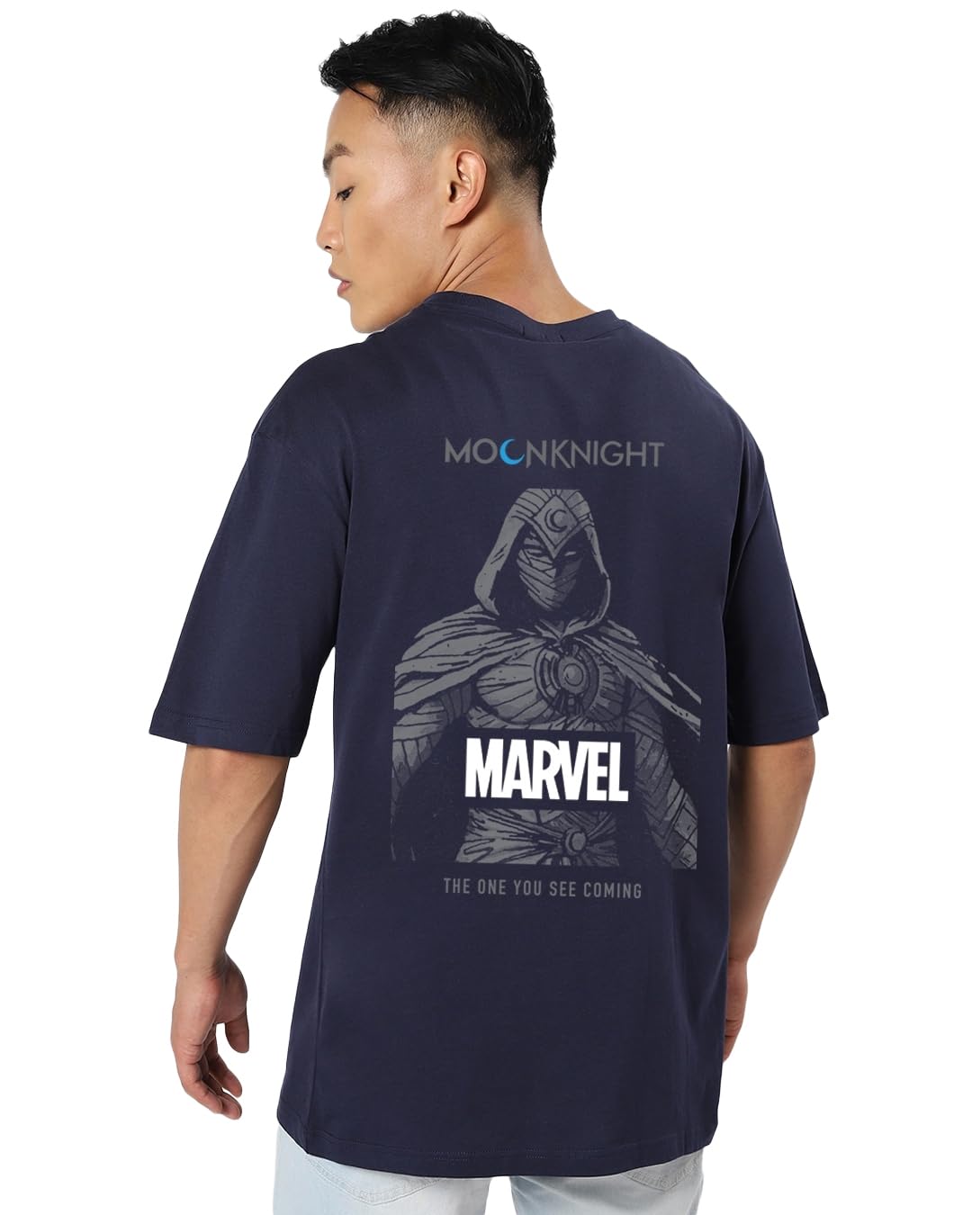 Bewakoof Official Garfield Merchandise Men's 100% Cotton 220 GSM Graphic Print Oversized Fit Round Neck T-Shirt