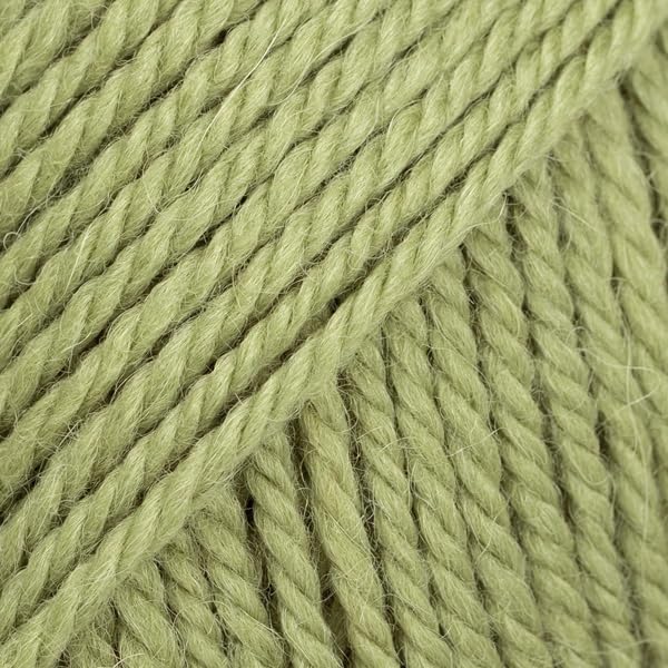Superfine Alpaca and Peruvian Highland Wool Yarn Drops Nepal, 4 or Medium, Aran, Worsted Weight, 1.8 oz Ball - 82 Yards (8918 Moss Green)