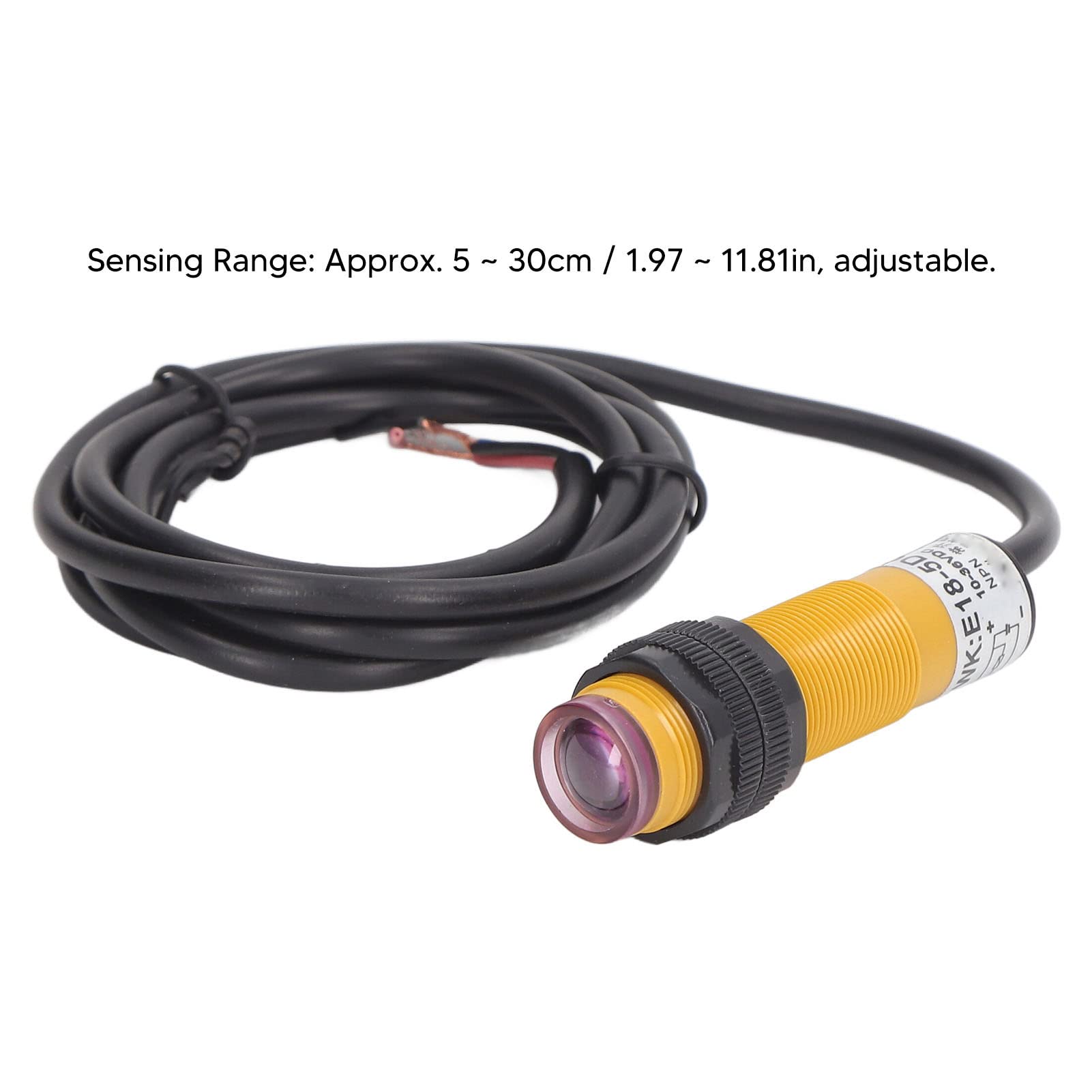 Módulo de Sensor infrarrojo de 5 Piezas 10-36 V CC NPN Interruptor fotoeléctrico Normalmente Abierto para Evitar obstáculos