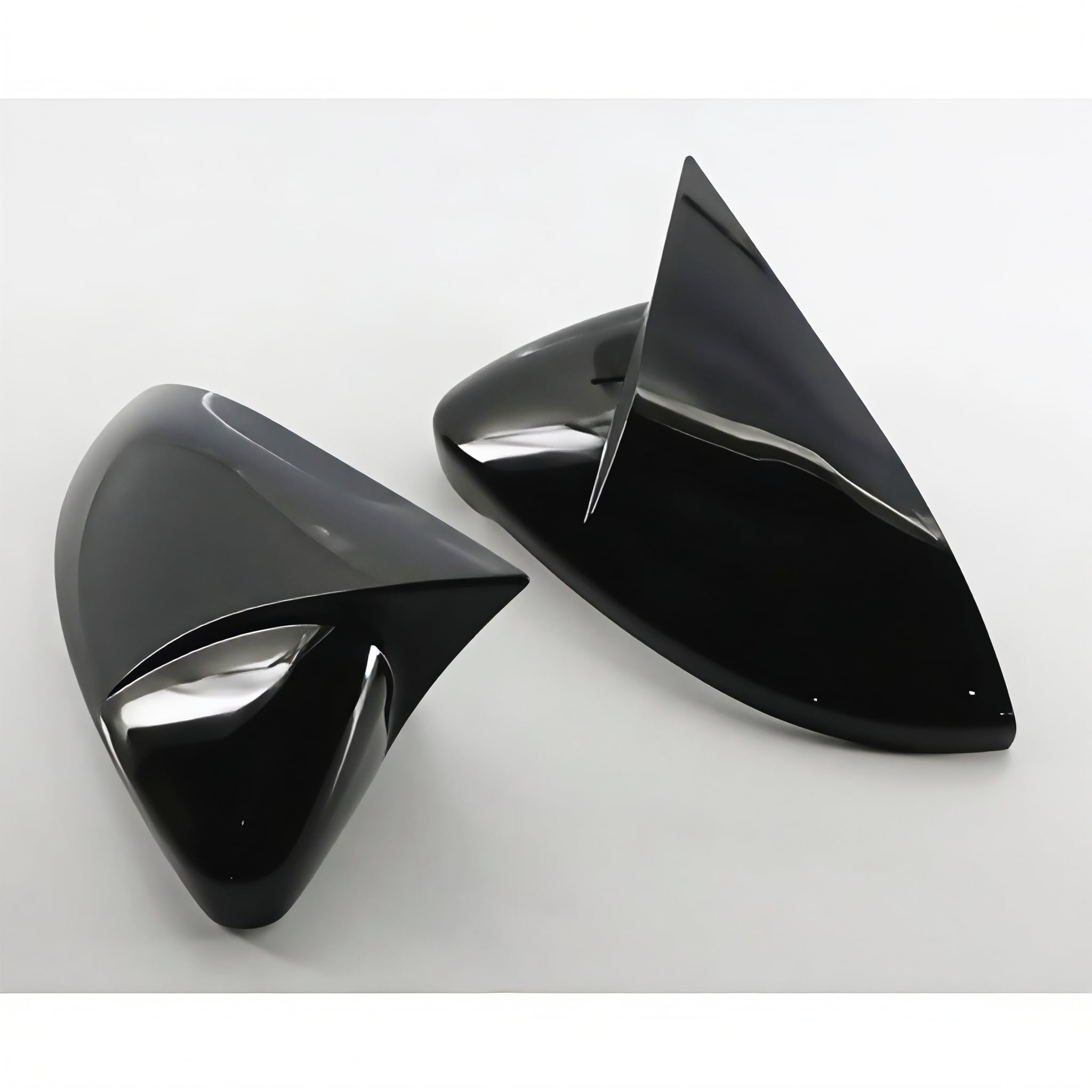 OFIXEM 2x Calotte Specchietto Nero Piano Lucido - Ricambio Copertura Esterna per VW Golf 7 MK7 / 7.5 (GTI R GTD GTE) 2013-2020