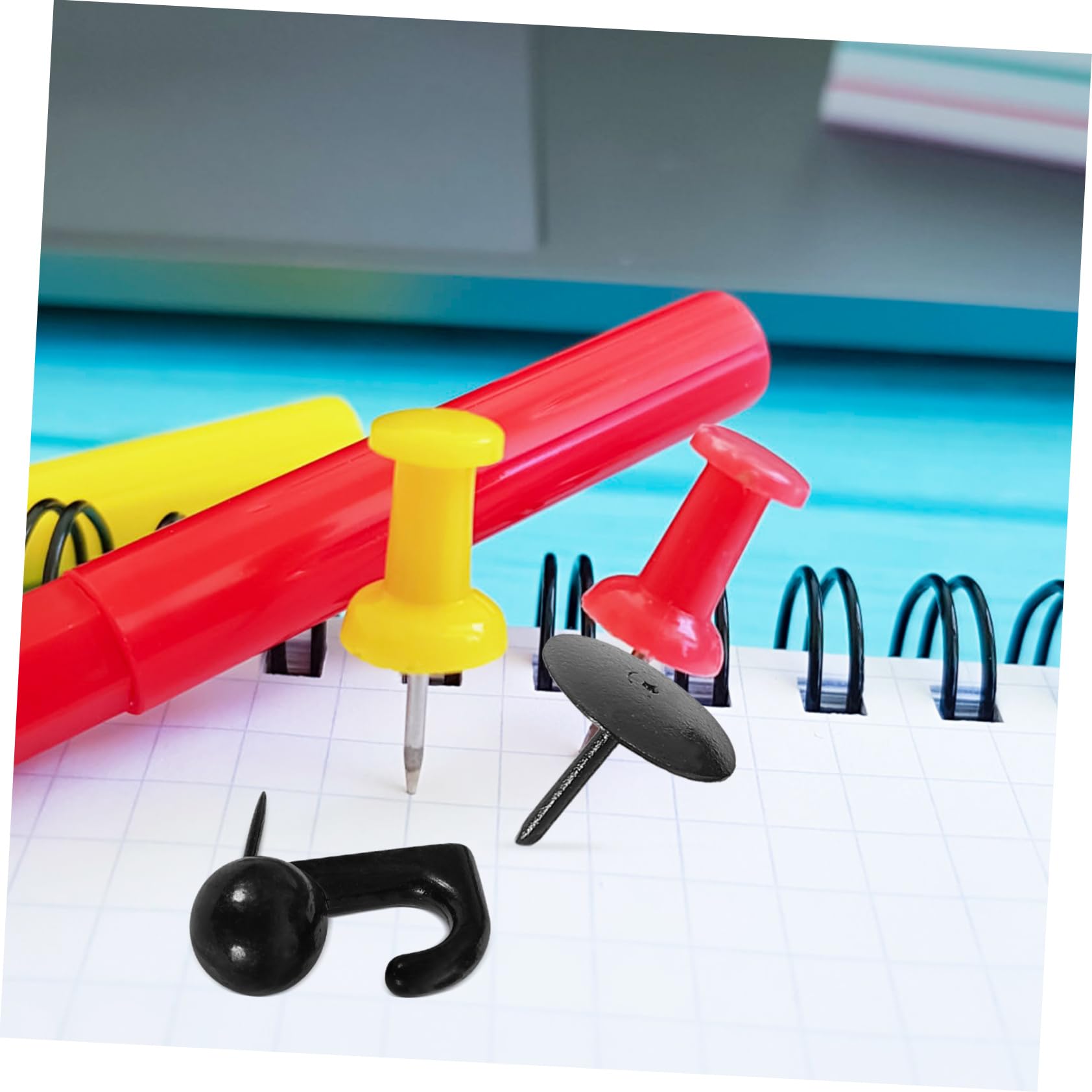 STOBOK 4sets Puntine Da Ufficio Ganci Per Bacheca Versatili e Resistenti Per Lavoro e Progetti Creativi