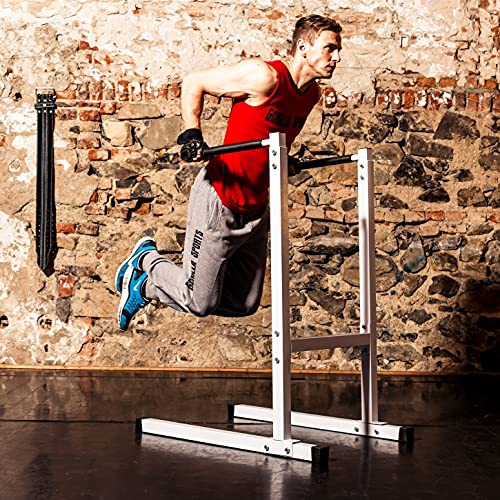 Parallele Per Dip Gorilla Sports Regolabili - Acciaio, Antiscivolo, Portata 500 Kg - Foto 6