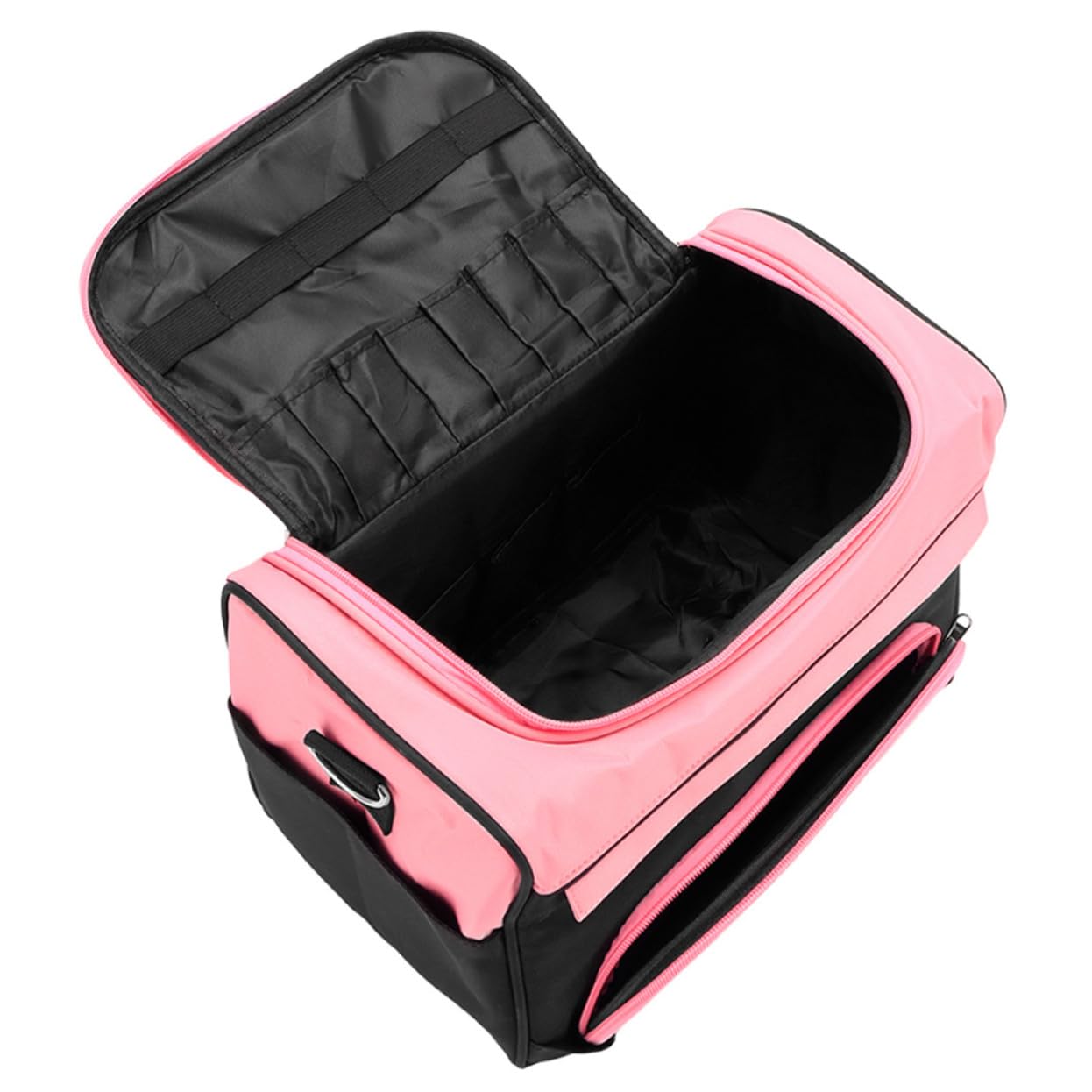 Borsa da Parrucchiere da Viaggio Rosa in Oxford Metallo