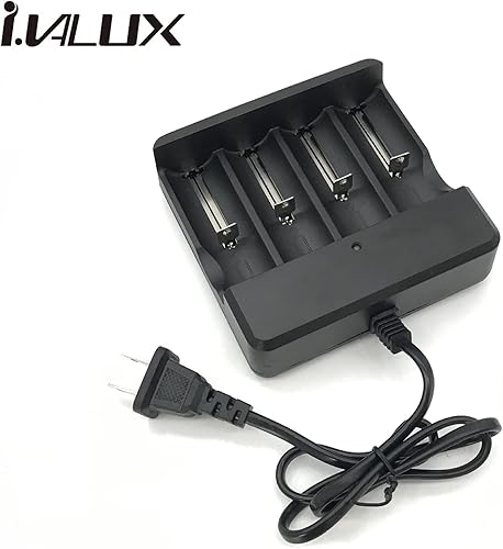 Miniatura 4 de i.VALUX Cargador de batería de 4 bahías para baterías recargables Li-ion 26650 18650 18500 16340 14500