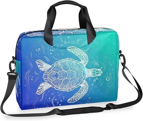 Miniatura 28 de Bonita bolsa de hombro para computadora portátil para mujeres y hombres, bolsa para computadora portátil, funda para laptop, maletín de transporte