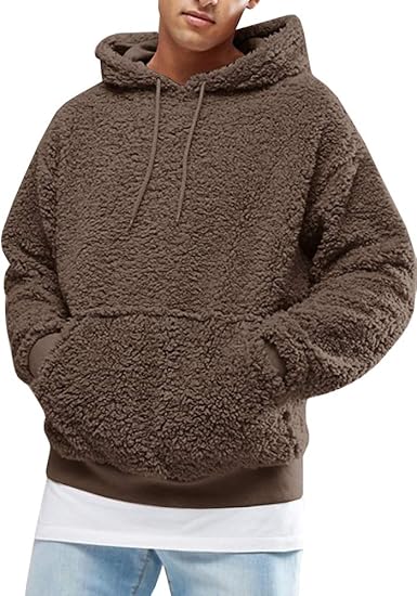 Fuzzy hoodies for men Clearance