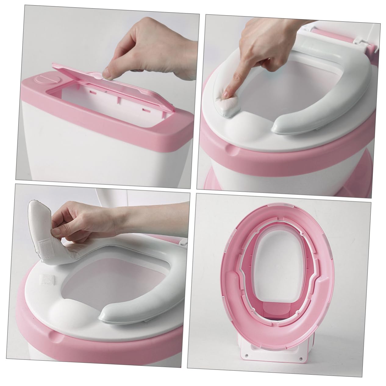 Milisten Boy Girl Toilet Training Potty Boys and Girls Toilet Seat Portable Plastic Easy to Use for