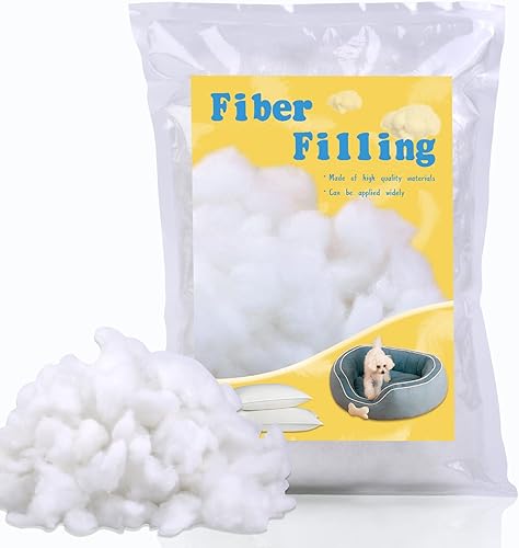 Relleno de fibra de poliéster, relleno para animales de peluche, 3.5 onzas, relleno de fibra premium, relleno para coser, relleno de almohada a
