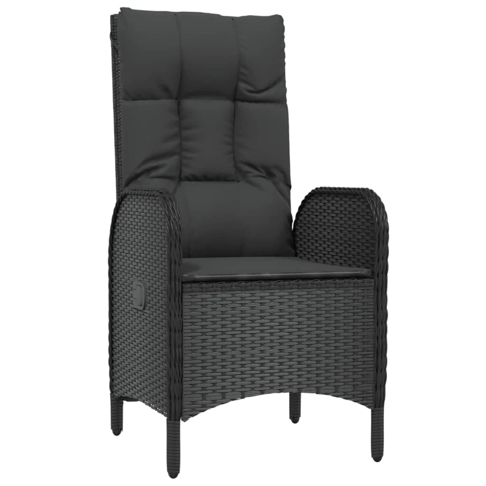 3185069 Set da Pranzo da Giardino 5 pz Nero con Cuscini in Polyrattan Testata in Legno,Testata Letto Matrimoniale Muebles Dormitorio Spalliera Letto Testiere per Letto Matrimoniale