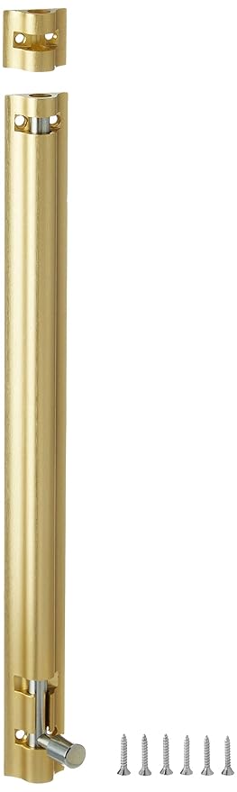 Aquieen TB653 Stainless Steel Tower Bolt Set Heavy (12 INCHES, Gold)