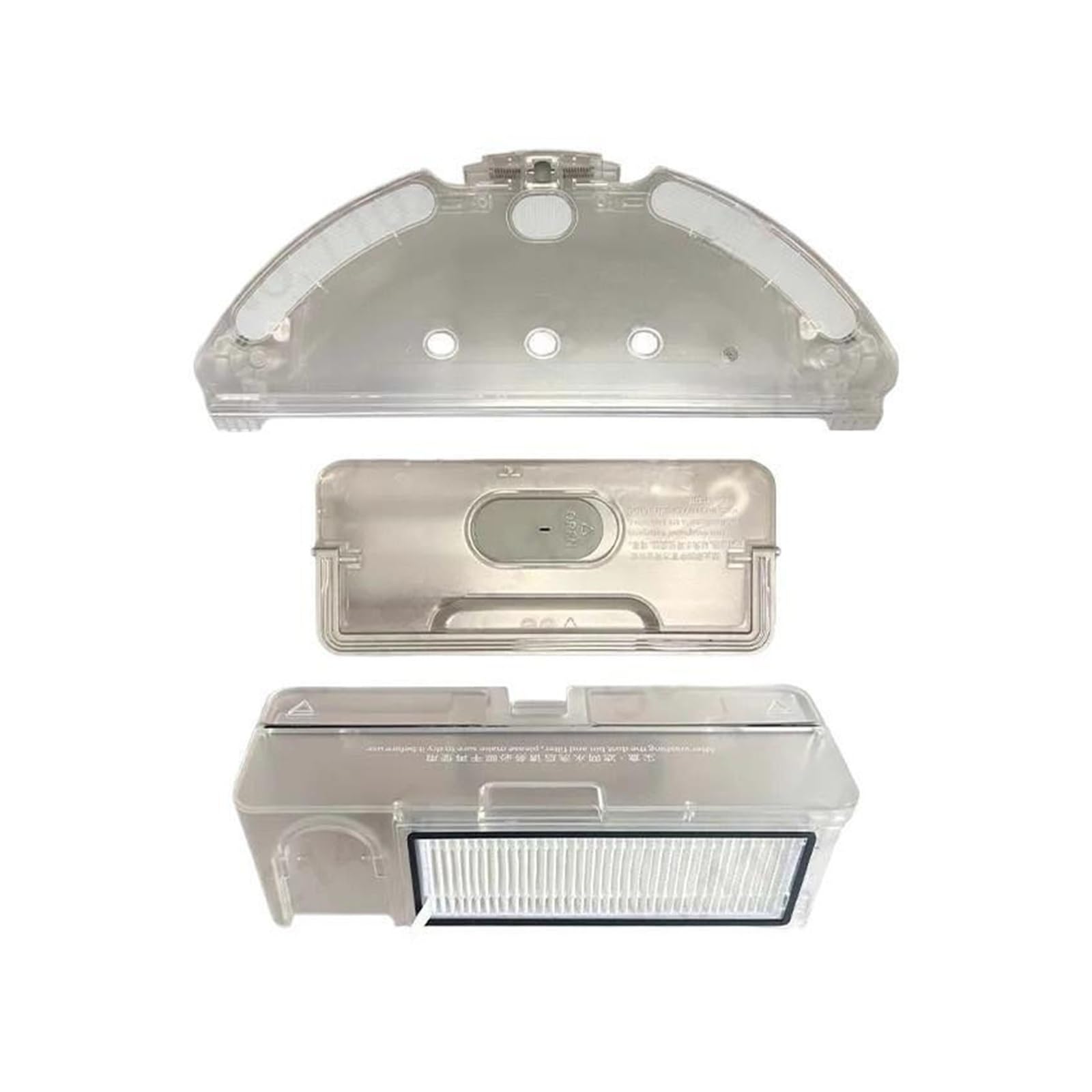 Wassertank-Staubbox, Kompatibel Mit 360, S9 | Staubsauger-Ersatzkits, Wassertank-Staubbox mit Filterschale, Mopps mit Tüchern, Ersatzzubehör(Mop Bracket)