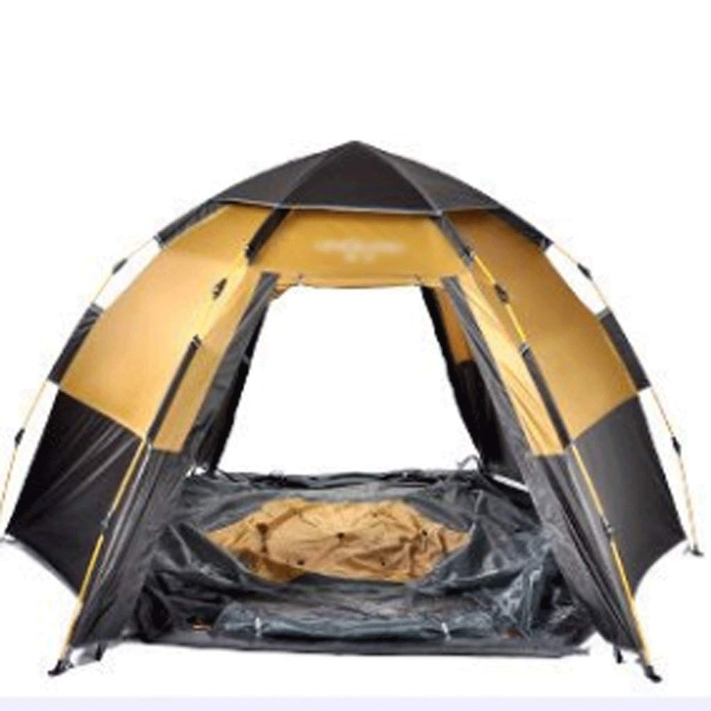 Tenda Da Campeggio Pop Up Istantanea 4 Persone - Automatica, A Cupola, Con Finestre - Ideale Per Famiglie - Foto 3