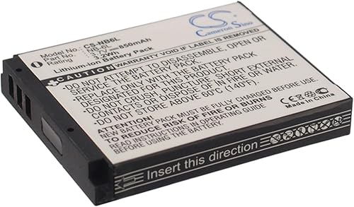 VINTRONS - Batería de repuesto para Canon PowerShot SX270 HS, PowerShot SX280 HS, PowerShot SX500 es (850 mAh3,2 Wh),