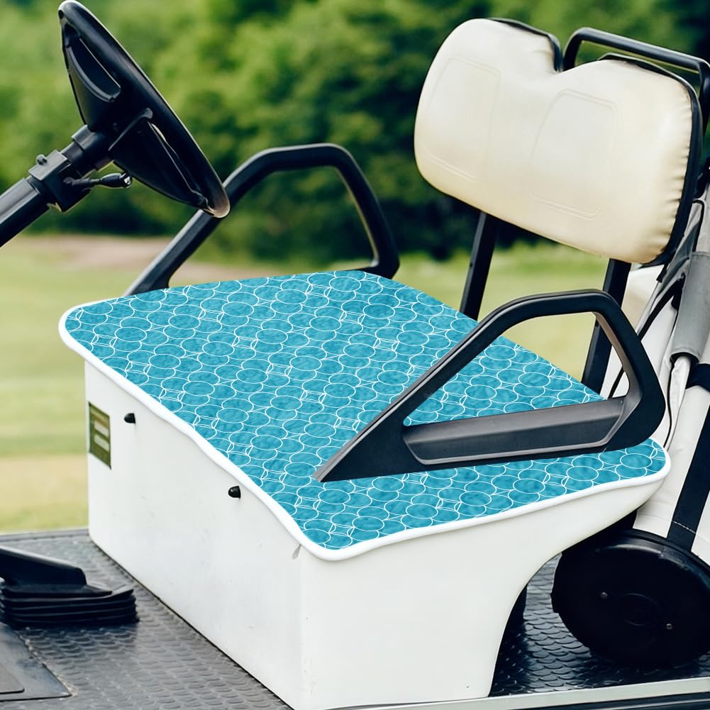 ORIGACH Golfwagen Sitzbezüge, Universal Golfwagen Sitzdecke Für Kühlen Und Bequemen Sitz, Golfwagen Sitzkissenbezüge für 2-Personen-Sitze, 100% Mikrofaser, 78.5 x 130cm Stil1