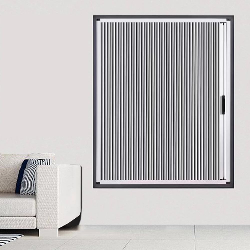 HEFJIAYCIQ Sliding Vertical Blinds, Extendable Blackout Privacy Window Panel, Thermal Insulated Noise Reduction Cellular Shades for Windows,Gray,600x800mm