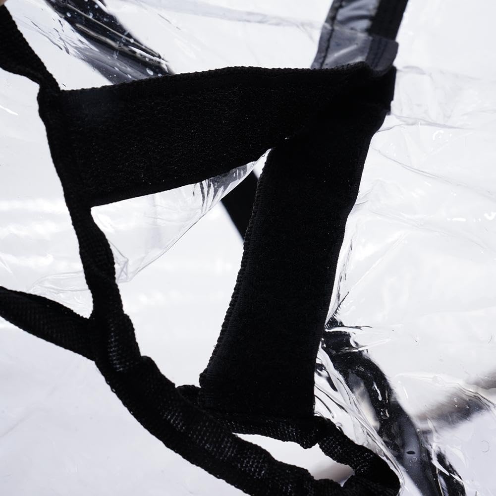 RANRAO Housse De Pluie Transparente, Housse De Pluie Pliable Universelle Pour Chariot, Housse Résistante à L'eau Auvent Résistant Aux UV Pour Chariot De Camping, Poussette, Chariot De Jardin